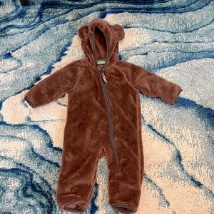 Never Worn LL Bean Hi-Pile Fleece Baby Bear Bunting